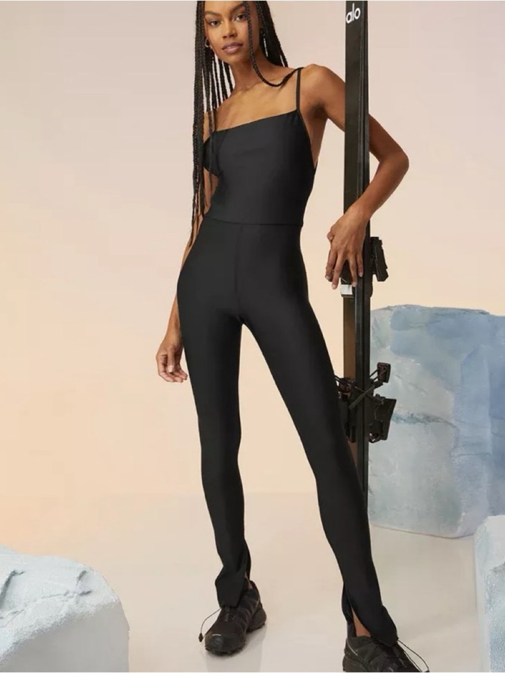 Alo Disco Daze Jumpsuit XS black